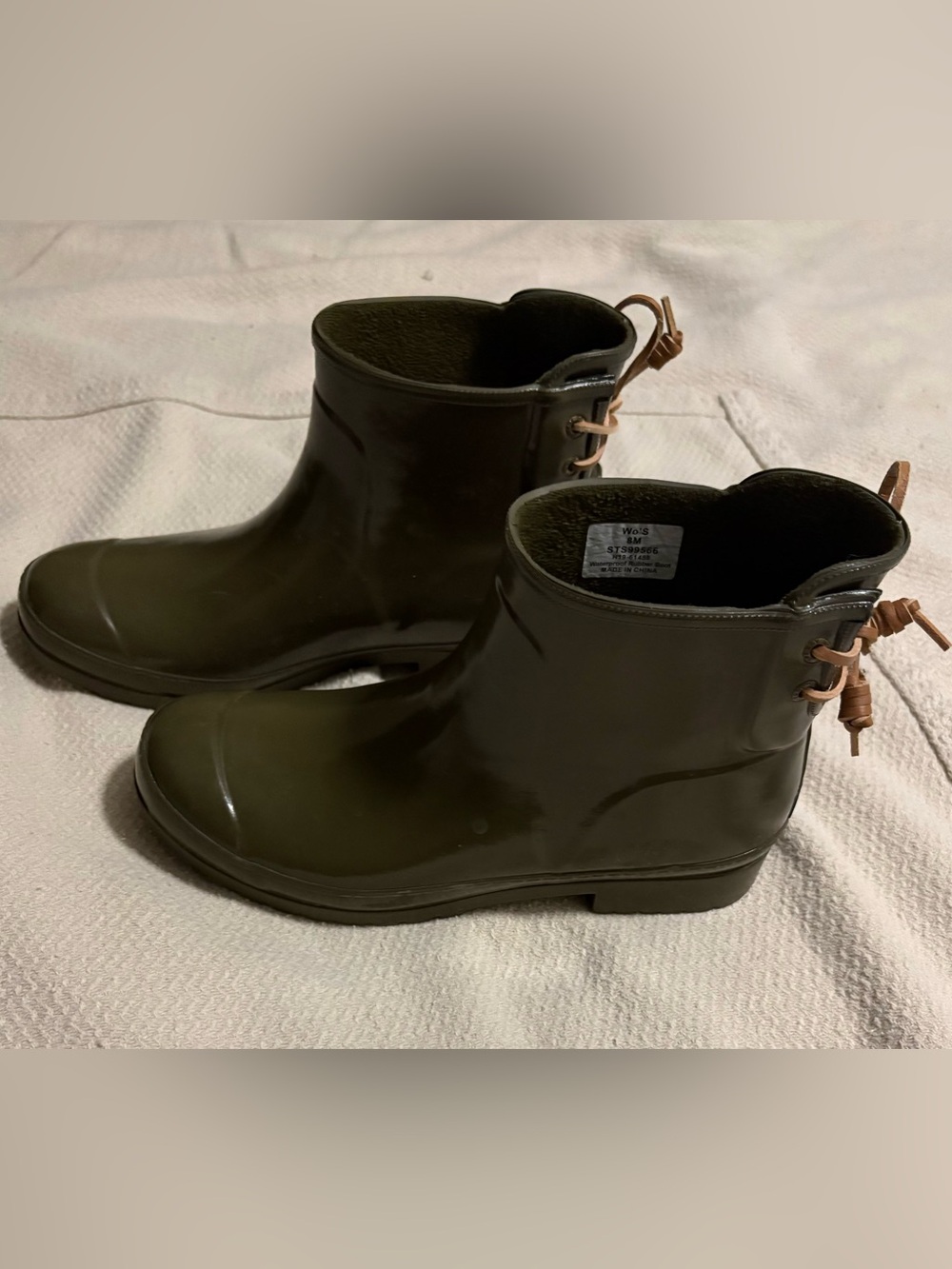 Sperry Women's Olive Green Rain Boots